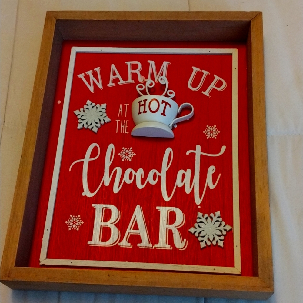 Wall decor Warm Up at the Chocolate Bar 3 D